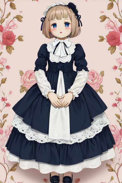 no humans, french doll, aesthetic wallpaper, solo