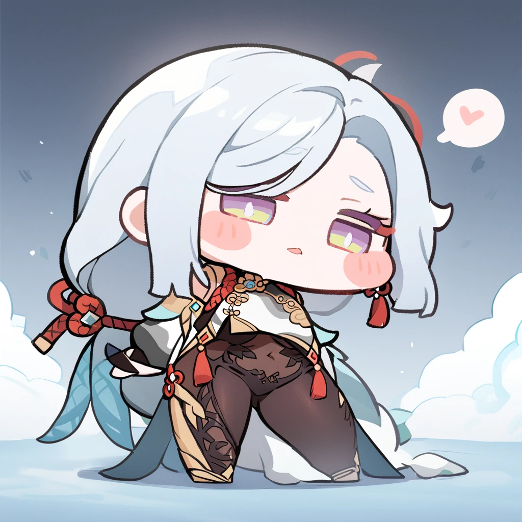 <lora:xl_tuotuolian_a3-000006:1>,1girl,solo,chibi,blush stickers,shenhe \(genshin impact\),, masterpiece, best quality,