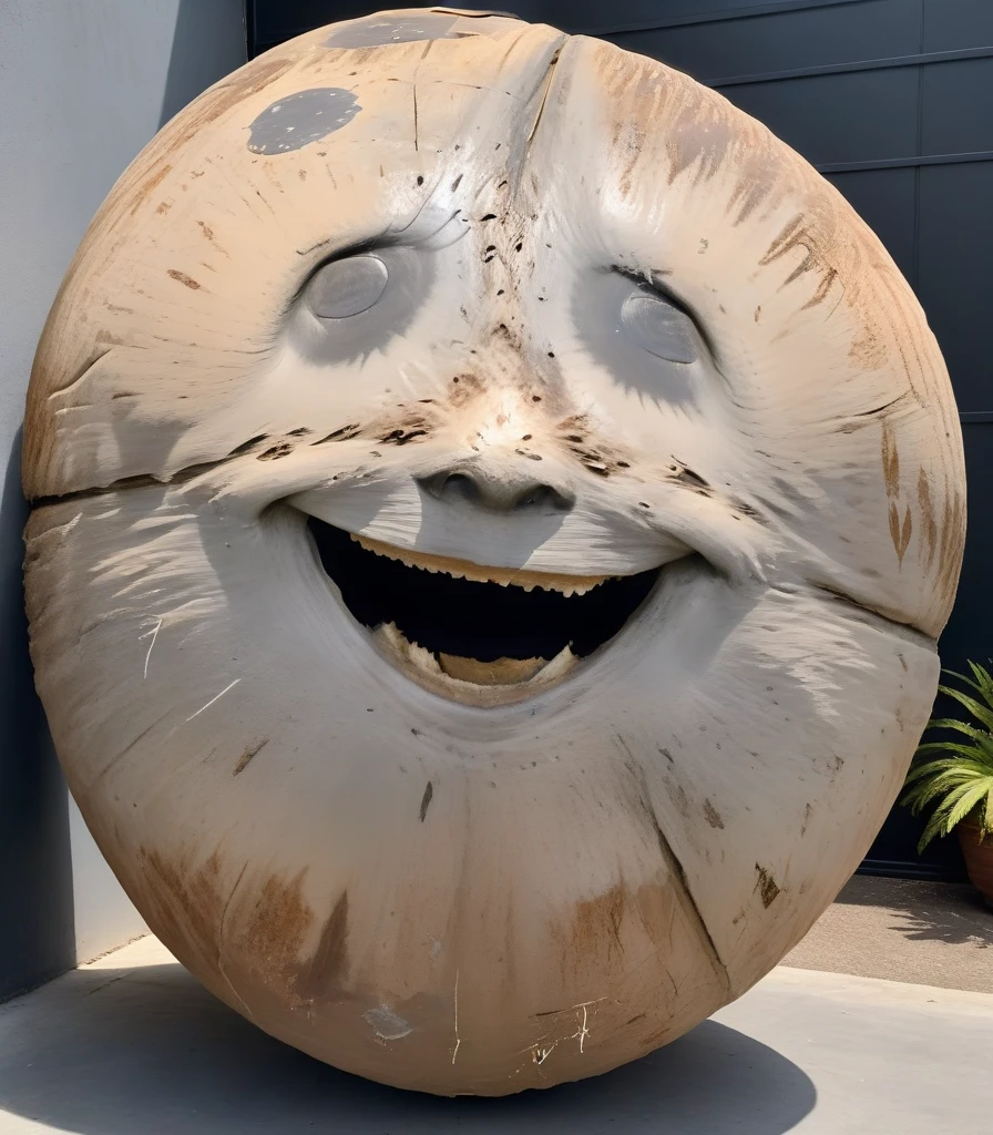 coconutshell, best quality, high quality, highres, masterpiece, highest quality, ultra-high definition, illustration,realistic,photorealistic,outdoors, In the cargo bay of a spaceship, A smiling coconut shell.A smiling coconutshell.
<lora:coconutshell SDXL-000002:1>