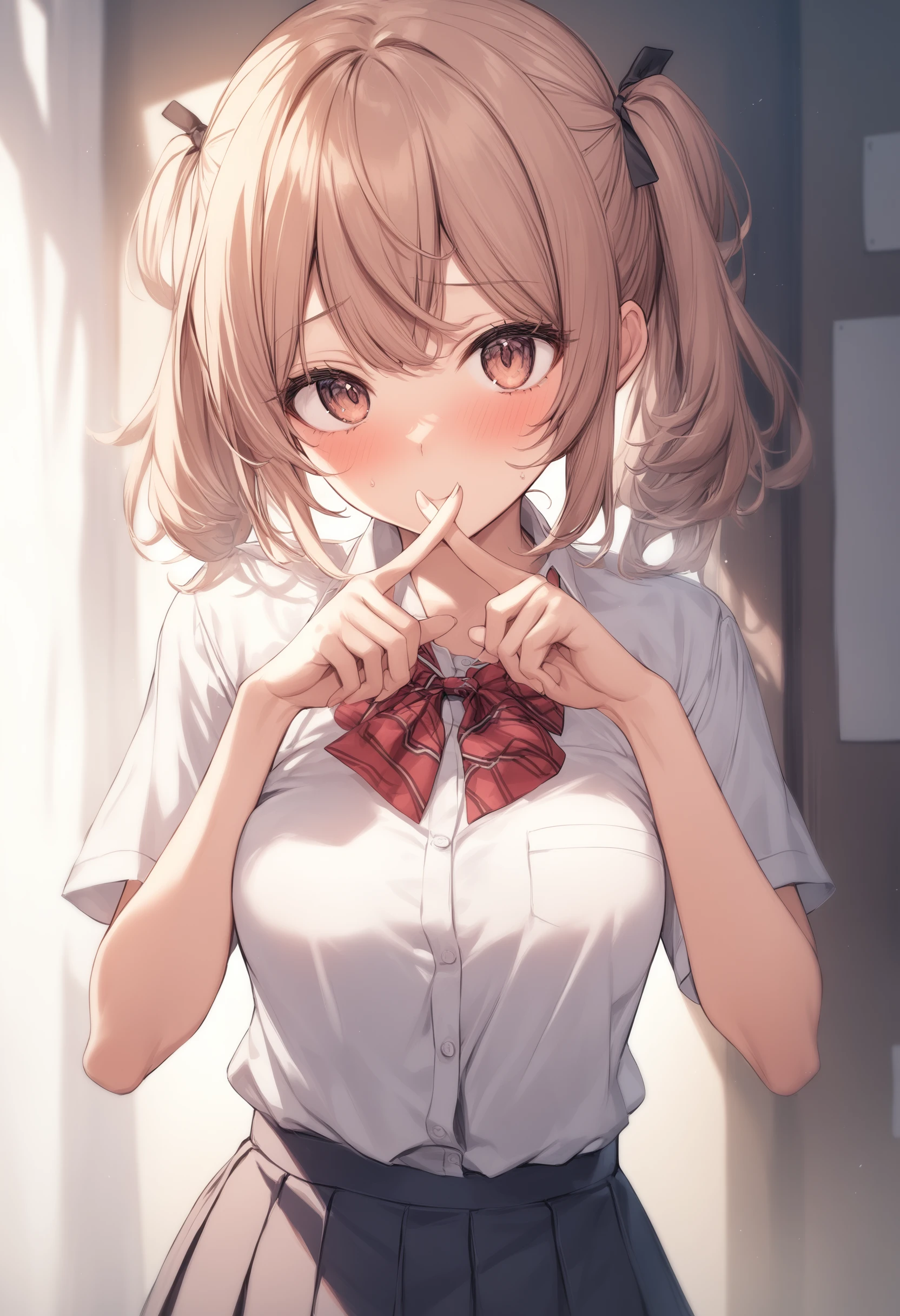 1girl, <lora:sdxl2-flat2-512b:-1>,medium breasts,school uniform,
<lora:xfingersXLv2:0.6>,x fingers,
best quality,medium quality,