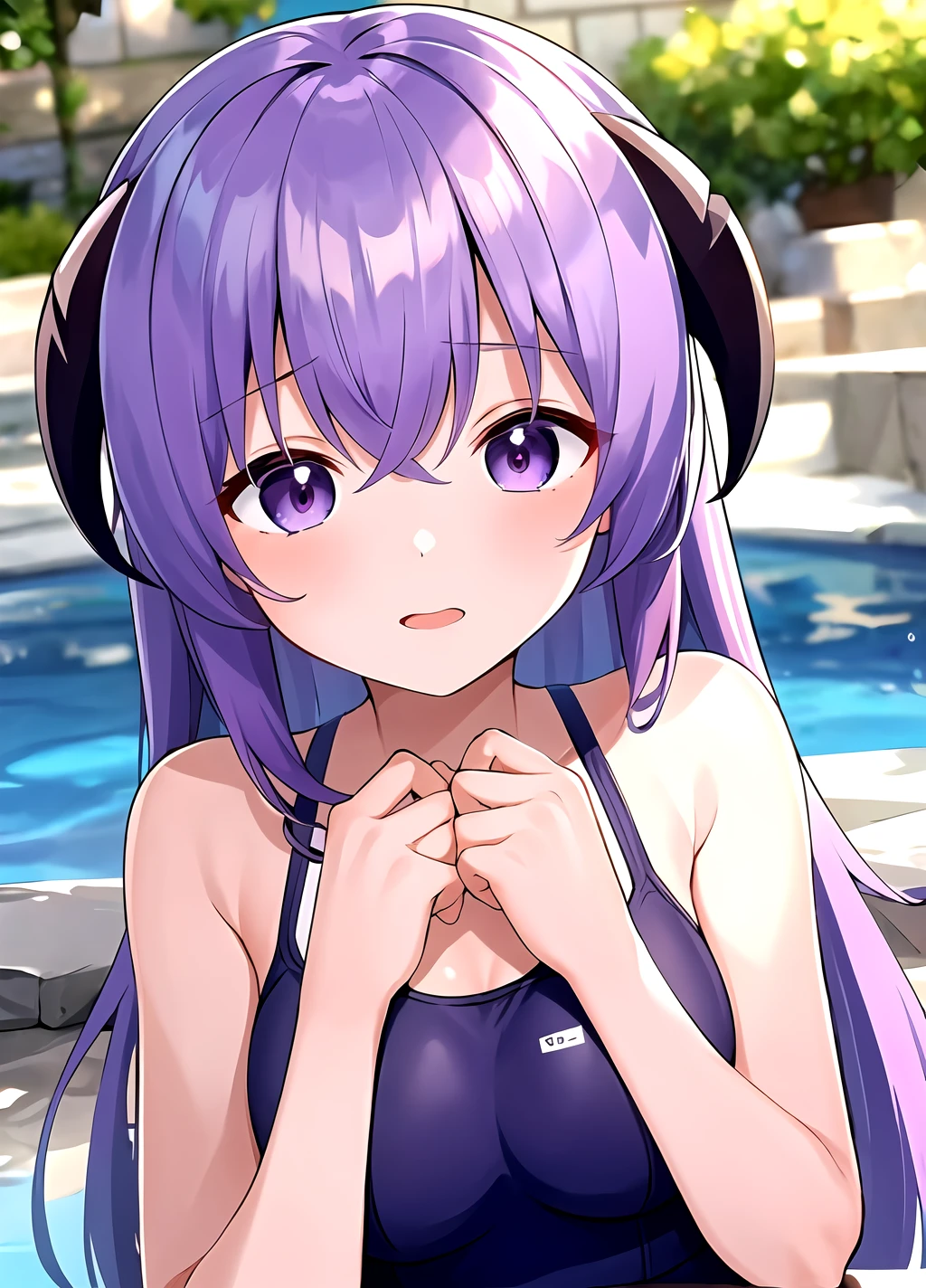 ((masterpiece)), ((best quality)), (ultra-detailed), anime style, bath, a cute girl, 1girl, solo, nude00, ((beautiful eyes)), smile, ((Open chest)), ((Cute nipples)),looking down from above