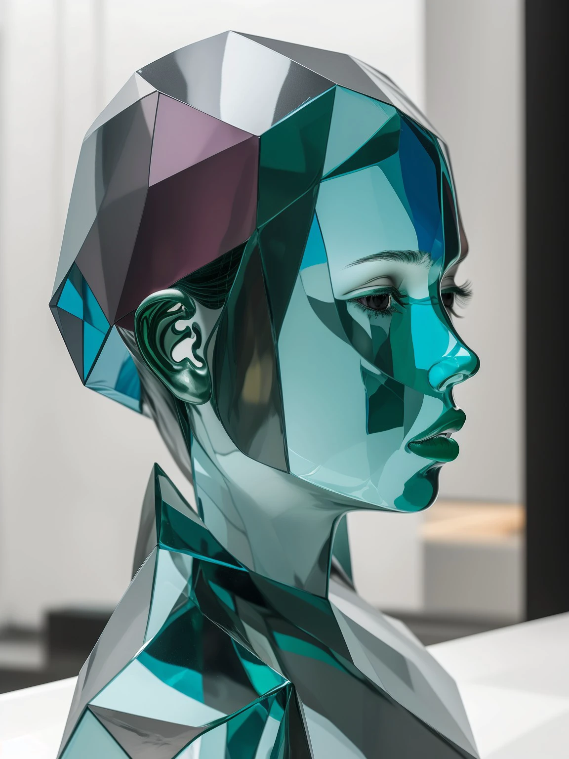 master piece, high quality,  a  girl,  <lora:J_glass:0.8> j_glass