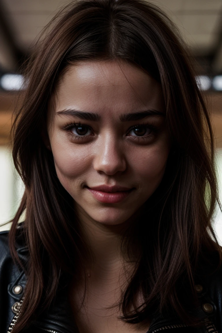RAw photo, tv_Stalfra_PS_V1, wearing leather jacket, thoughtful expression, <lora:PA7_Beautify:0.1> PA7_Portrait-CU PA7_Human-Likeness