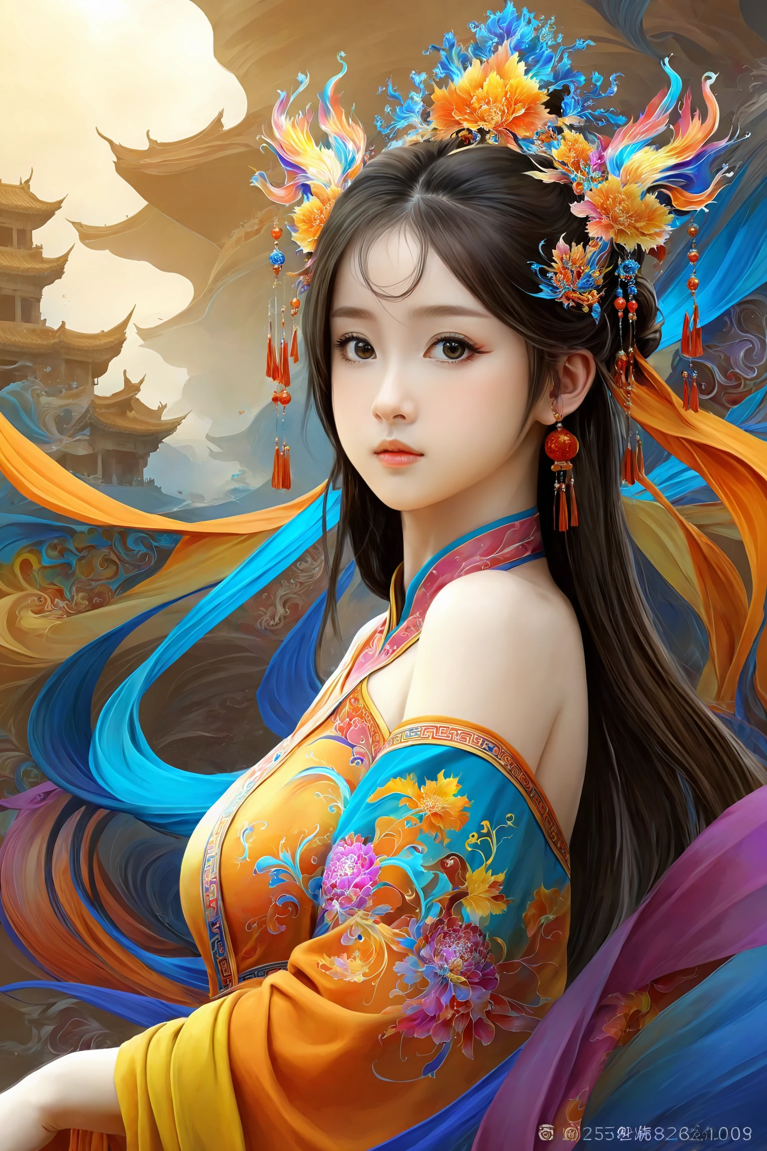 official art, highest details, beautiful and aesthetic, fractal art, colorful,
masterpiece, best quality, 1girl, <lora:kwFemaleBeta42_SDXL_v1:1>, chinese
