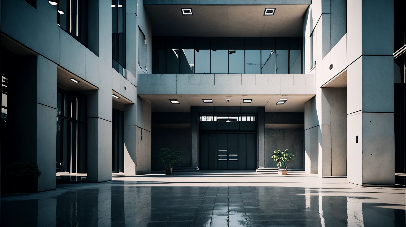 masterpiece, high detailed, high quality, empty modern building scene, <lora:ToonModernBuilding:1>