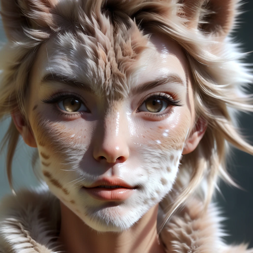 wanapi face hybrid animal girl fur, cinematic, verey detailed, professional photo<lora:wanapi:1>