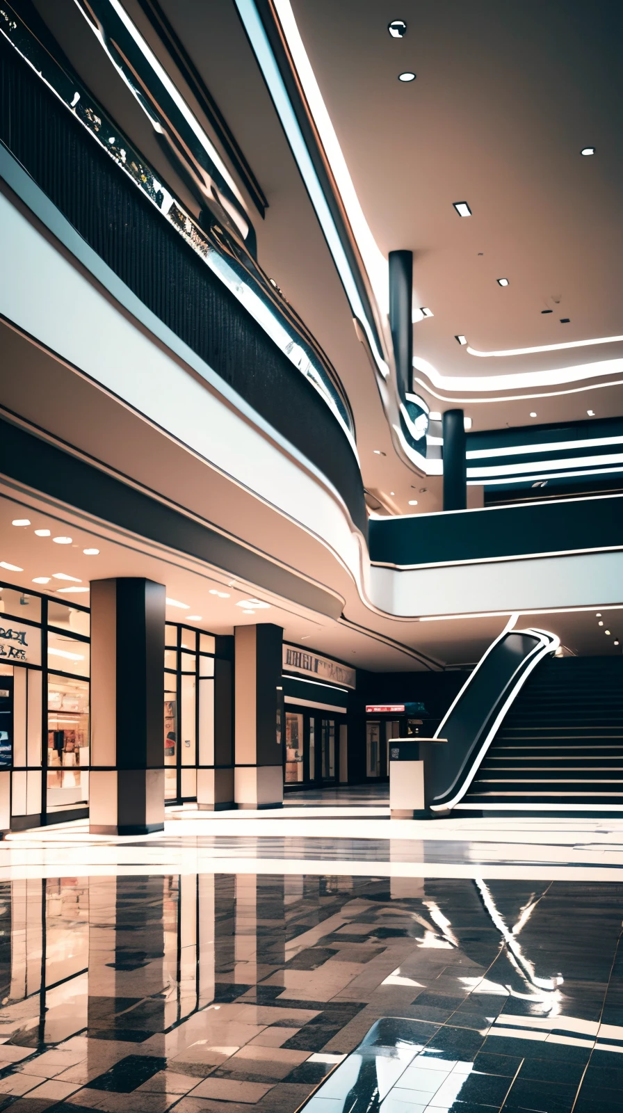 masterpiece, high detailed, high quality, empty mall scene, <lora:ToonMall:1>