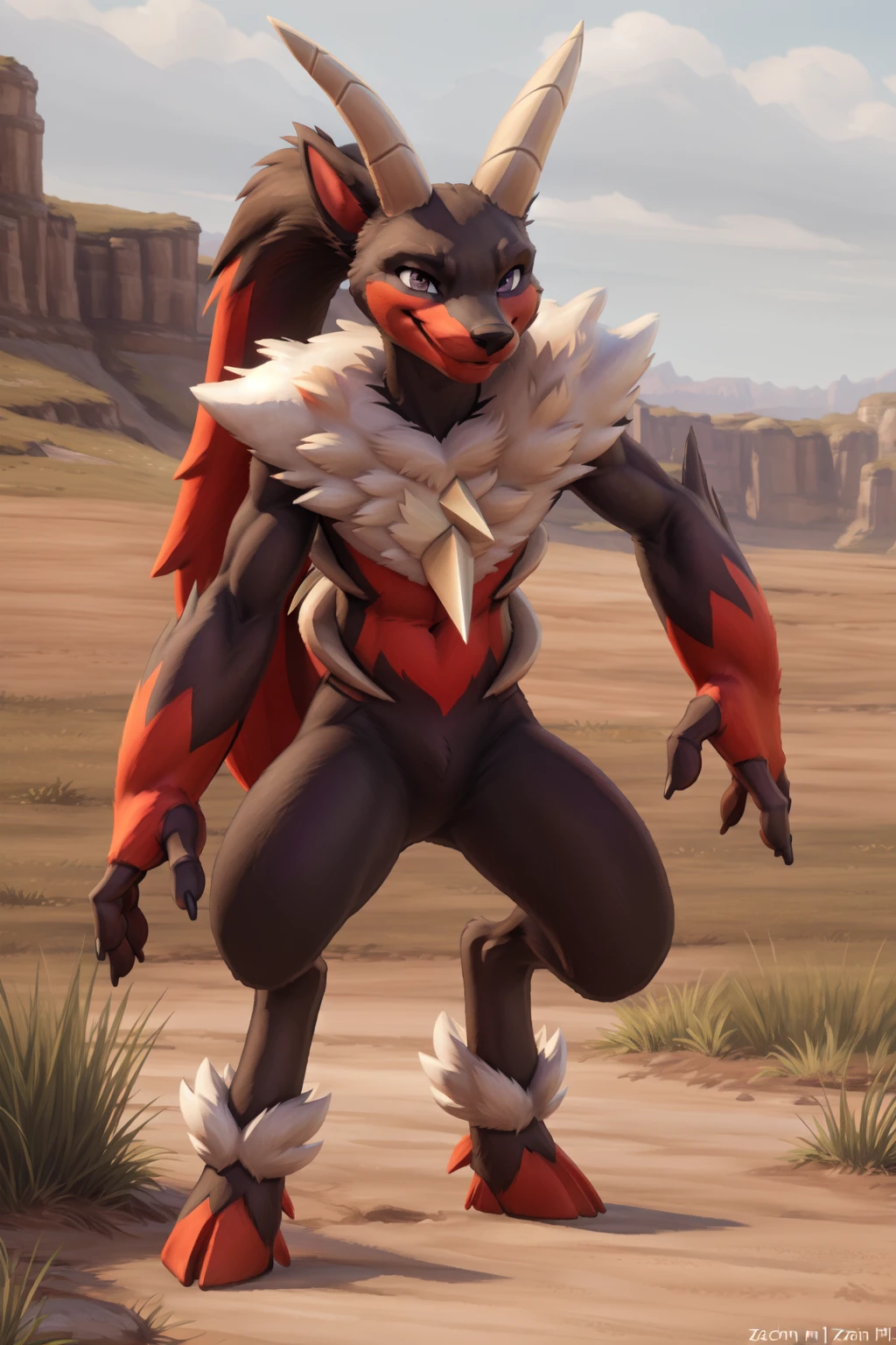 <lora:Incineram-09:1>, incineram, purple eyes, ponytail, (posing:1.3), (soft shading), 4k, hi res, ((detailed face, detailed)), by zackarry911, by zaush, (by personalami:0.5), looking at viewer, smile, full body, front view, meadow