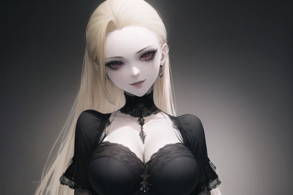 (((Imagem dividida))) (((VAMPIRA SOMBRIA))) (((LINDA GAROTA ARISTOCRATA))) (((FACE JOVEM E BONITA))) (((lado esquerdo juventude e beleza))) (((CABELOS NEGROS LONGOS E OLHOS SEDUTORES))) ((( EXIBINDO CORPO INTEIRO SENSUAL))) (((lado direito, Velho e morte))) (((ARTE DETALHISTA E PERFEITA)))