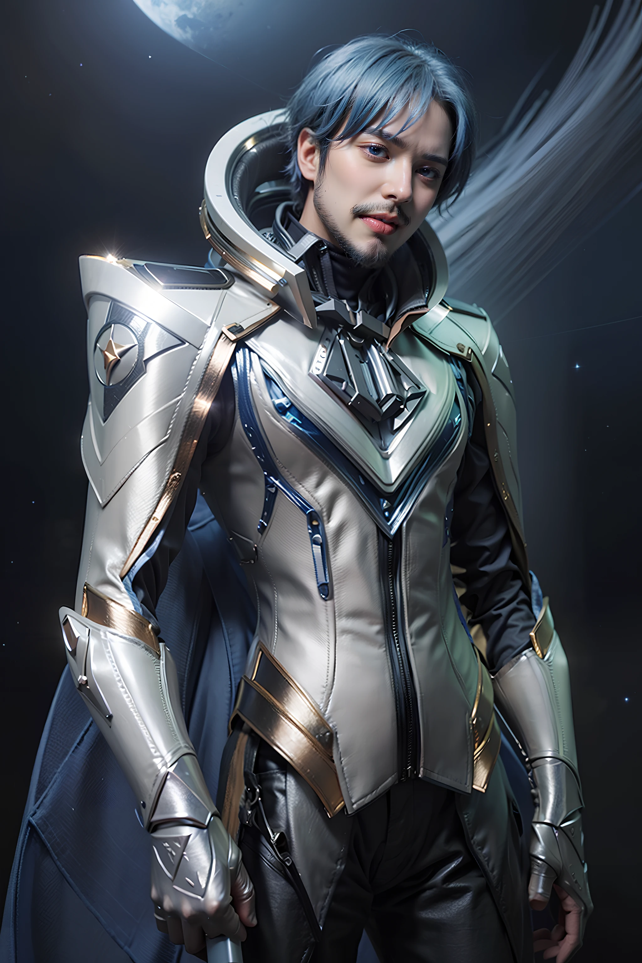 MALE BOY. Use plate armor, intricate design and details, dramatic ligths, Ultra-realistic realism, Kinematic,8k. A handsome muscular young man, (1 man) perfectly proportioned slim body, with luminous golden hair and golden eyes resembling stars, standing at a height of 2 meters. He wears an armor made of unrefined black crystals that seem to contain a galaxy inside, fitting the body of him. He adopts a heroic pose, Look down from the top of a mountain with a serene gaze, while watching an army of demons on the slopes of the mountain. Kinematic, luci, Detailed face. (((Male))) (Muscular male) (Handsome man) , full length shot , big hips , big thighs , big bulge , eroticism, 16k resolution , ultra-high clarity , hyperrealism, uhd , (bare thighs ) , sexy , NSFW , eroticism , seduction, exposed skin , exposed thighs , puffy nipples , seduction