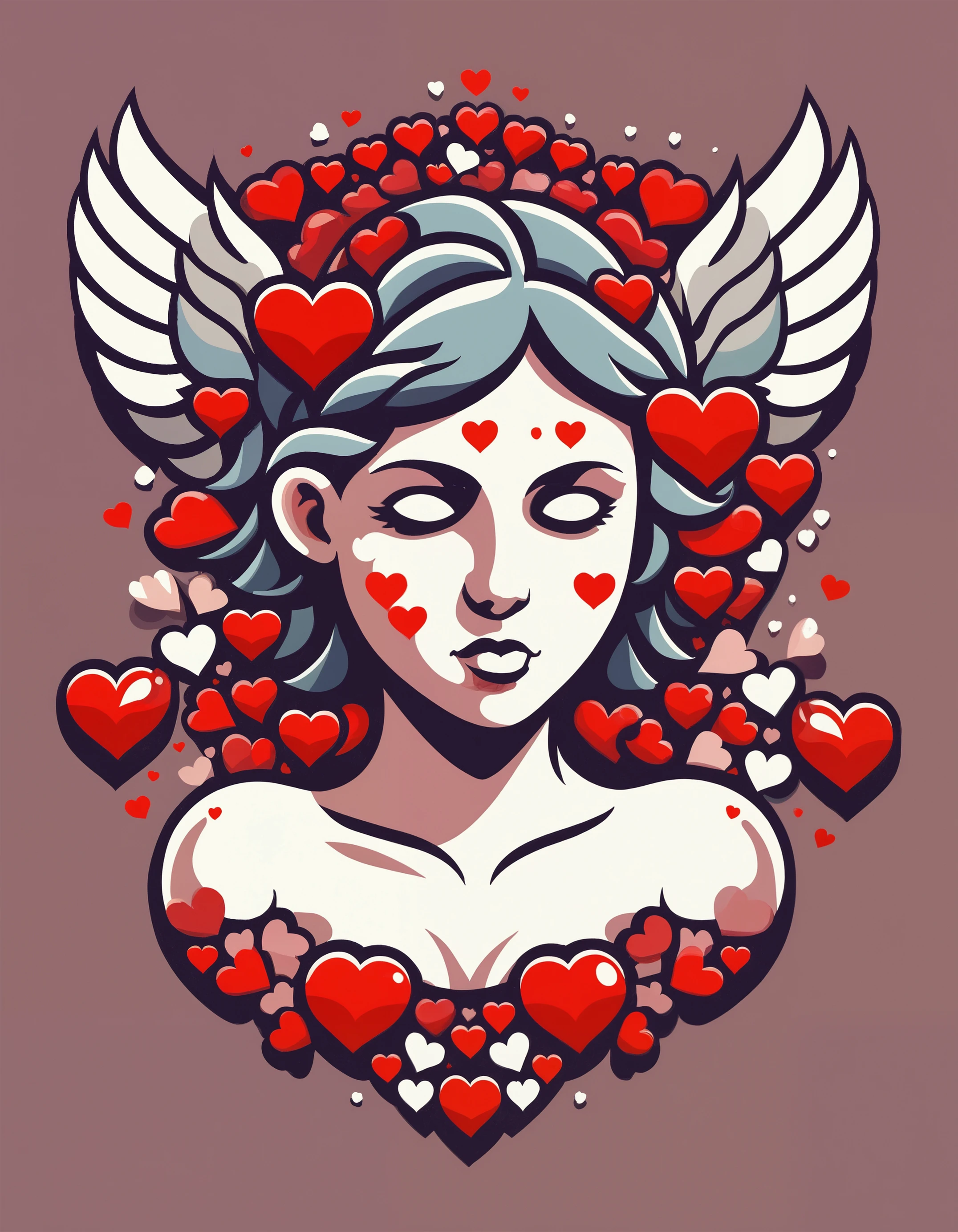 flat art of cupido as zavy-flthrts