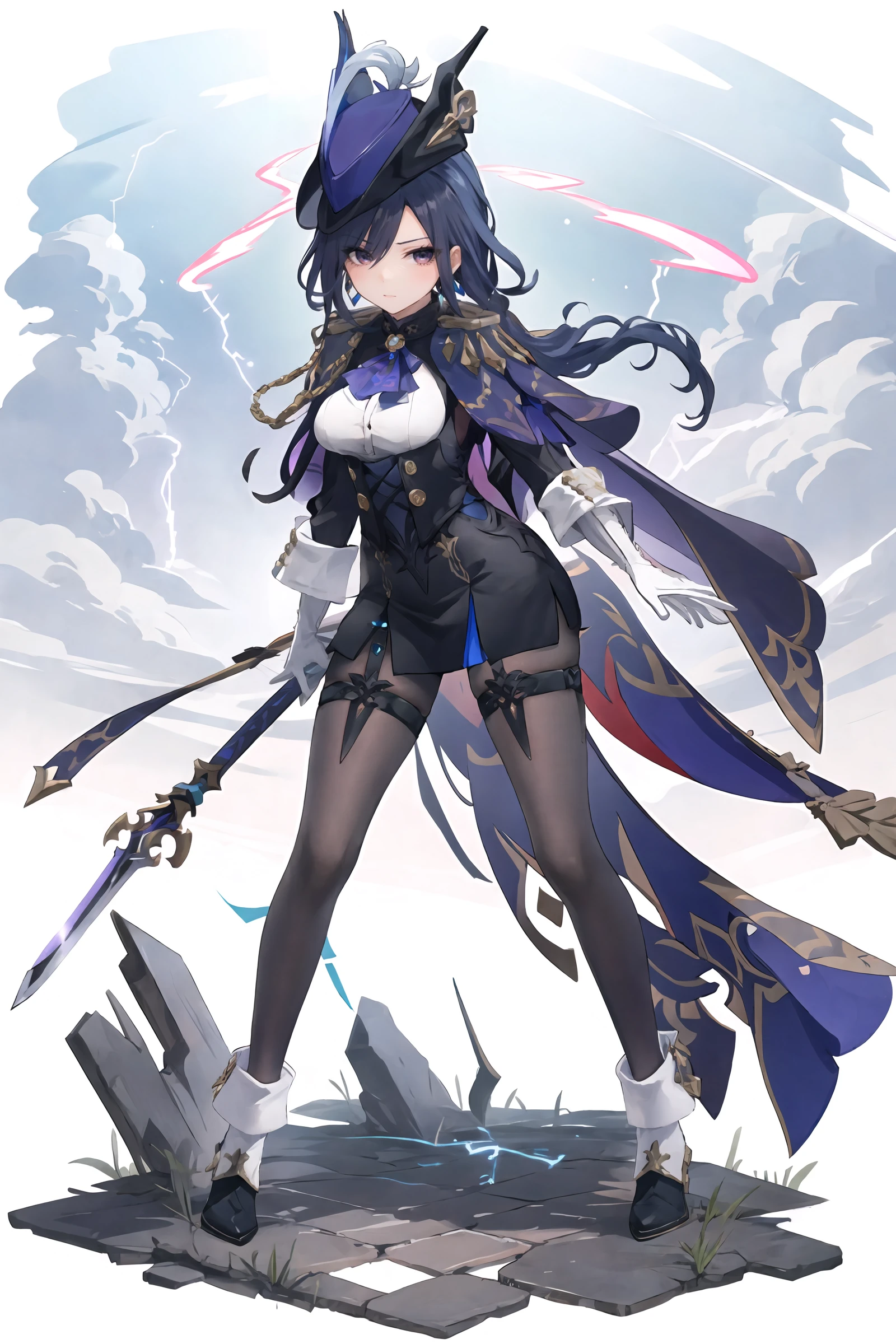 Dog ears, cropped shoulders,White knee-length stockings,Superskirt,perfect body figure,Sweaters,see-through raincoat,medium boob