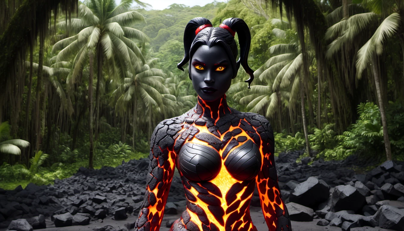 LavaRay, Harley Quinn made entirely of lava