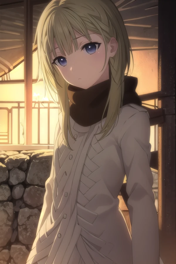 kayosenju, <lora:kayo senju s1-lora-nochekaiser:1>,
kayo senju, long hair, blonde hair, braid, (grey eyes:1.3),
BREAK scarf, coat,
BREAK outdoors,
BREAK looking at viewer, (cowboy shot:1.5),
BREAK <lyco:GoodHands-beta2:1>, (masterpiece:1.2), best quality, high resolution, unity 8k wallpaper, (illustration:0.8), (beautiful detailed eyes:1.6), extremely detailed face, perfect lighting, extremely detailed CG, (perfect hands, perfect anatomy),