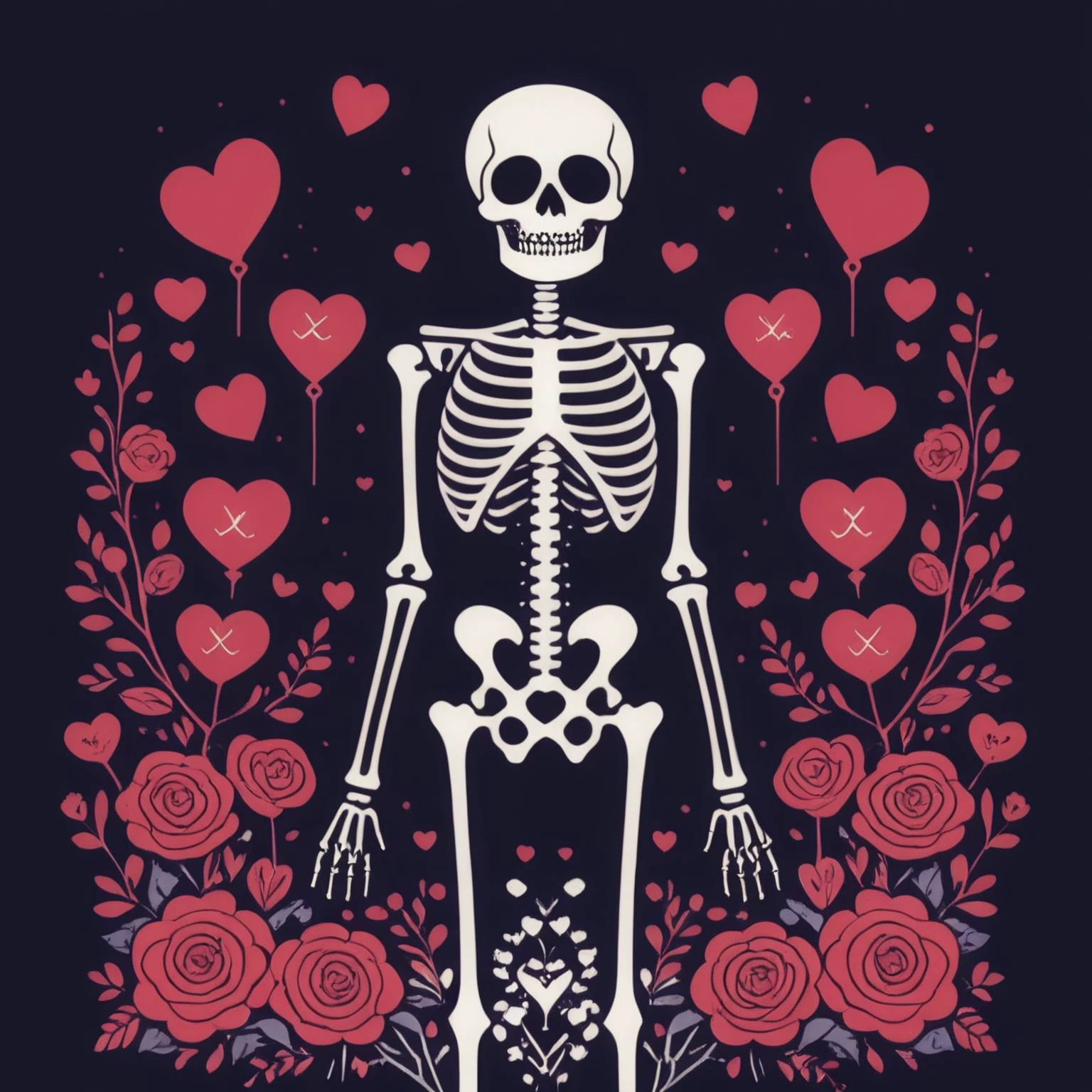 <lora:SkeletoLove:1>  skeletolove