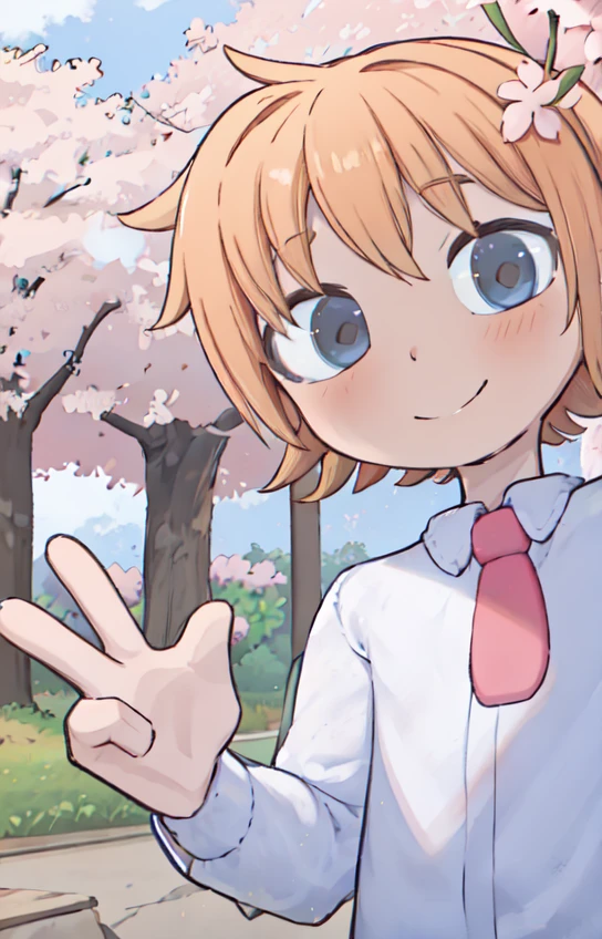masterpiece, best quality,
1boy, solo, male focus, looking at viewer, smile, cowboy shot,
<lora:Senpai_2021_LOCON-10:1> senpaica2021,
cherry blossoms,