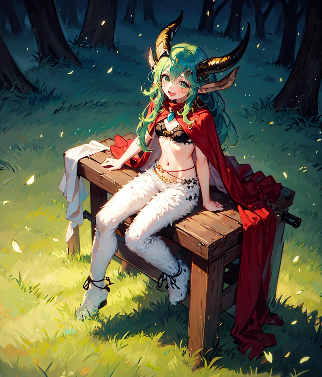 beautiful barbarian queen laying nude in ancient wild forest, brightly dyed hair, piercings || intricate, detailed, masterful, broad light, professional quality, 8k