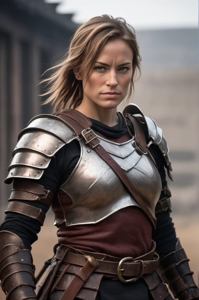 BMAIW, female warrior in leather armor holding a sword <lora:BMAIW_sdxl_scaled_128_v2:0.75>