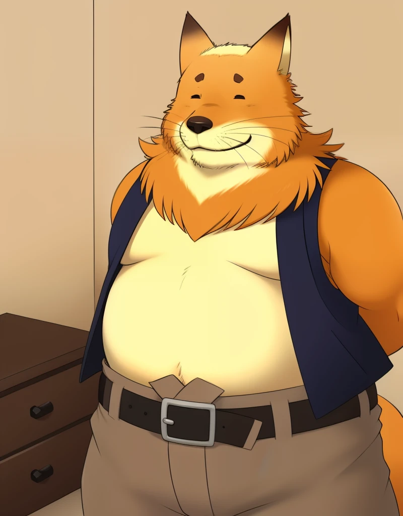 By bebebebebe, by lostgoose, by goonie-san, solo, standing, male, canine, canine penis, dark red cock, (knotted penis, knot), ((sweaty balls, snout, hair)), smirking, bottomless, no pants, white button up, office, night, window, fluorescent lights, rape face, looking at viewer, (detailed eyes), chubby, 