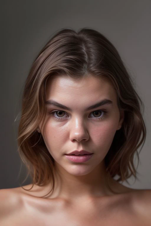DEN_ashley_tervort,
(headshot:1.2) portrait on a (plain grey background:1.2), (headshot:1.2), (face focus:1.1), windswept chaotic hair, soft lighting, low contrast, low saturation,
bokeh, f1.4, 40mm, photorealistic, raw, 8k, textured skin, skin pores, intricate details <lora:epi_noiseoffset2:1>, epiCRealism <lora:detail_slider_v4:0.8>