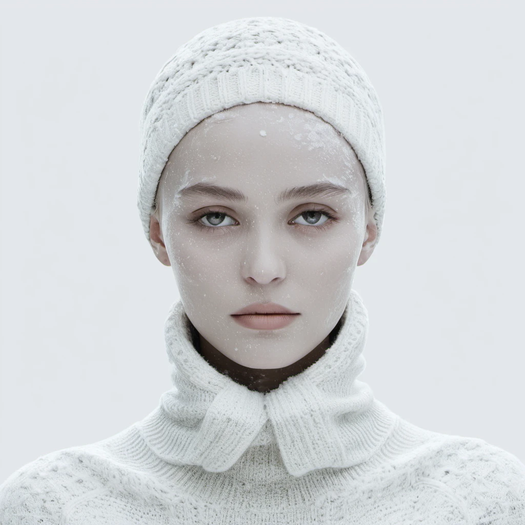 ((Abstract)) minimal rotho style art of a stunning woman with a winter theme,subtle colors, minimalist, faint, <lora:lirosedepp_xl_1_standard_merger_31_78_05_05:1>