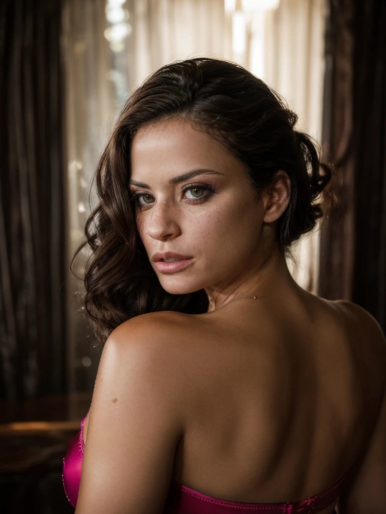 cinematic film still realistic, amazing photo of a woman wearing stripper clothes, , <lora:quiron_Cassidey_v1_lora:0.87> CassideyQuiron, . shallow depth of field, vignette, highly detailed, high budget Hollywood movie, bokeh, cinemascope, moody, epic, gorgeous, film grain, grainy