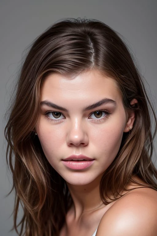 (DEN_ashley_tervort:0.9),
(headshot:1.2) portrait on a (plain grey background:1.2), (headshot:1.2), (face focus:1.1), windswept chaotic hair, soft lighting, low contrast, low saturation,
bokeh, f1.4, 40mm, photorealistic, raw, 8k, textured skin, skin pores, intricate details <lora:epi_noiseoffset2:1>, epiCRealism <lora:detail_slider_v4:0.8>