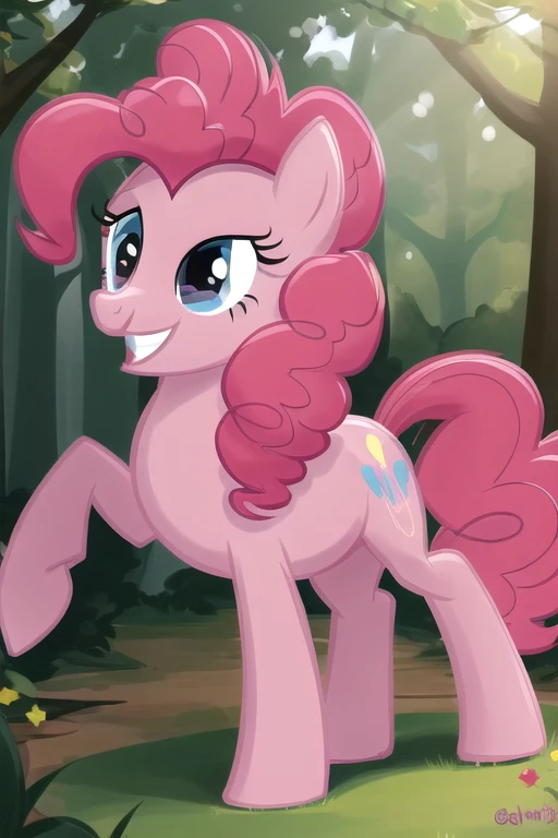 <lora:MLP_PINKIE_PIEV2:1> pinkie_pie , (masterpiece:1.5) , (best quality:1.5) , (in the magic forest:1.5) , (happy:1.5) , (smile:1.5) , (detailed fur:1.5), (pony:1.5)