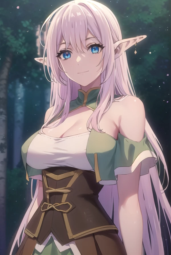 yarandrala, <lora:yarandrala s1-lora-nochekaiser:1>,
yarandrala, long hair, bangs, blue eyes, hair between eyes, very long hair, pink hair, pointy ears, elf, smile,
BREAK gloves, cleavage, jewelry, earrings, corset, dress, green dress, pelvic curtain,
BREAK outdoors,
BREAK looking at viewer, (cowboy shot:1.5),
BREAK <lyco:GoodHands-beta2:1>, (masterpiece:1.2), best quality, high resolution, unity 8k wallpaper, (illustration:0.8), (beautiful detailed eyes:1.6), extremely detailed face, perfect lighting, extremely detailed CG, (perfect hands, perfect anatomy),