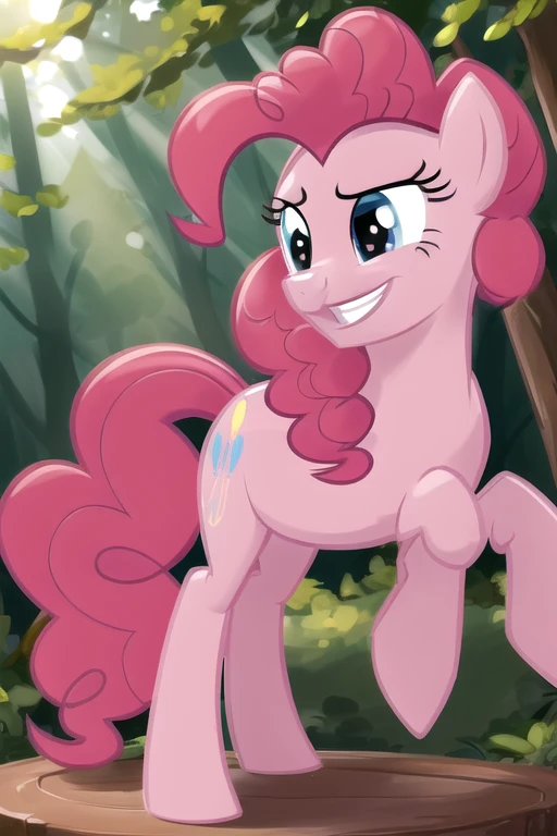 <lora:MLP_PINKIE_PIEV2:1> pinkie_pie , (masterpiece:1.5) , (best quality:1.5) , (in the magic forest:1.5) , (happy:1.5) , (smile:1.5) , (detailed fur:1.5), (pony:1.5)