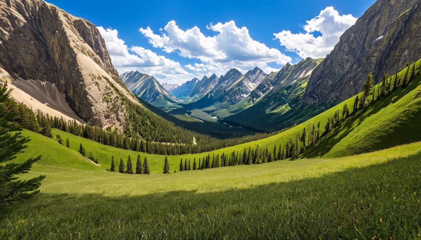 hidden mountain valley <lora:Earth35:1>