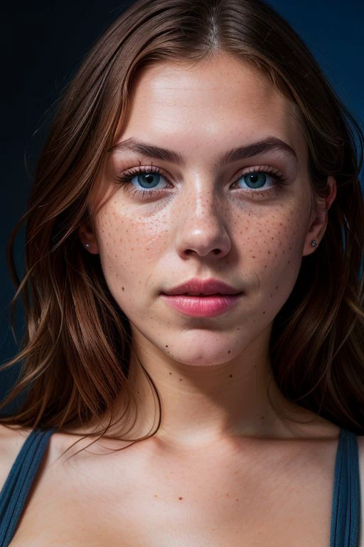 (Merger_ash_rawow:0.9),
(headshot:1.2) portrait on a (plain dark background:1.2), (headshot:1.2), (face focus:1.1), intricate (beautiful eyes:1.2), (wide open eyes:1.1), Big eyes, clean photo, lighting from behind, (Red lighting from the left:1.3), (Blue lighting from the right:1.3),
bokeh, f1.4, 40mm, photorealistic, raw, 8k, textured skin, skin pores, intricate details <lora:epi_noiseoffset2:1>, epiCRealism <lora:detail_slider_v4:0.8>