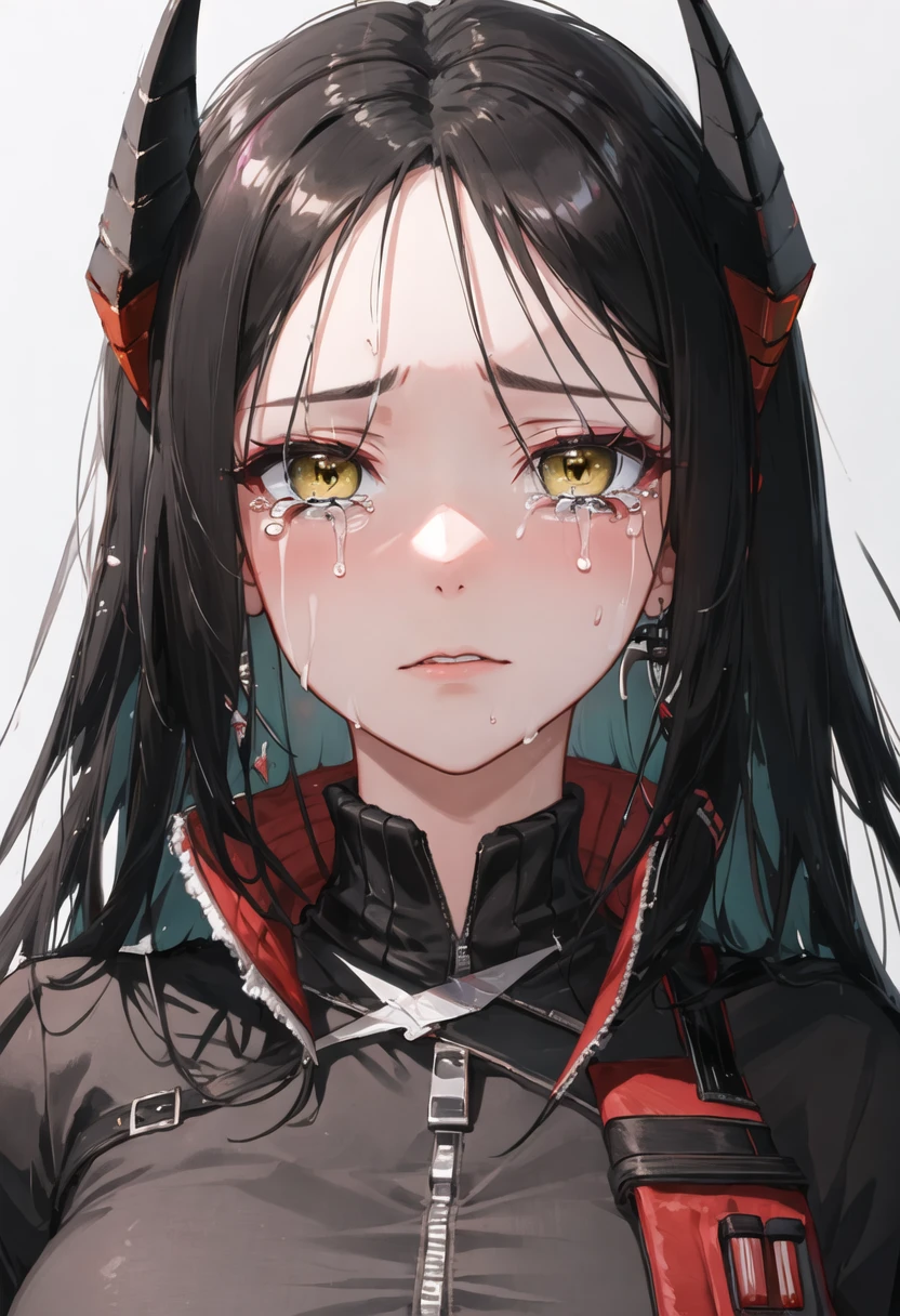 best quality, masterpiece, highres, solo, {ines_arknights:0.90}, crying, sobbing, tears, portrait, looking at viewer