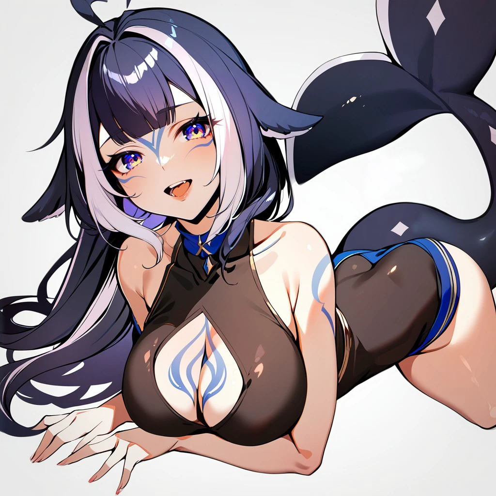 1girl, solo, Shylily, detailed face, detailed eyes, tail, masterpiece, best quality trending on artstation <lora:Shylily-000003:1.0>