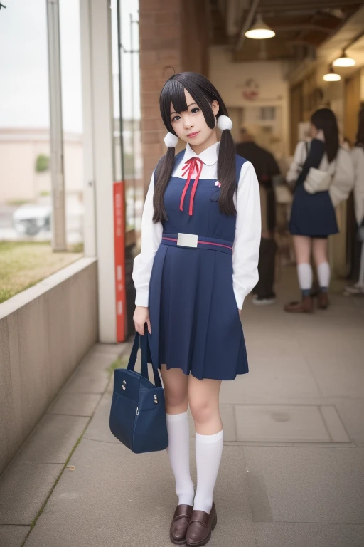 pretty girl,Japan,,full body、mini skirt、sailor suit