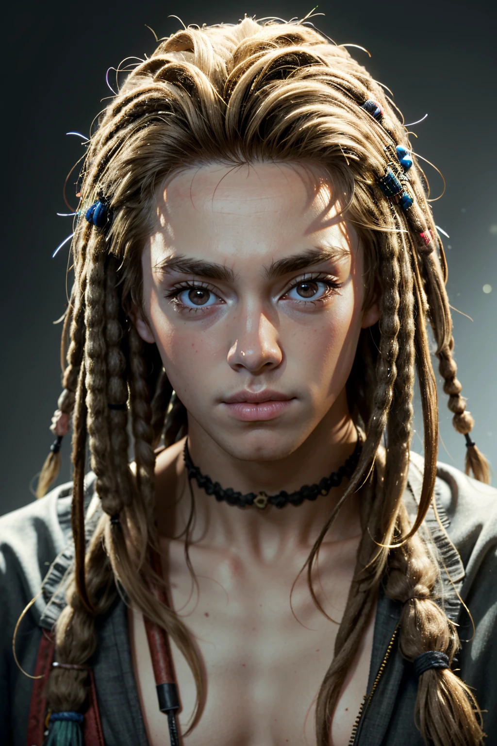 ((ultra detailed, masterpiece, absurdres))
<lora:AvSpider:0.8>
AvSpider, 1boy, blonde hair, brown eyes, dreadlocks, portrait