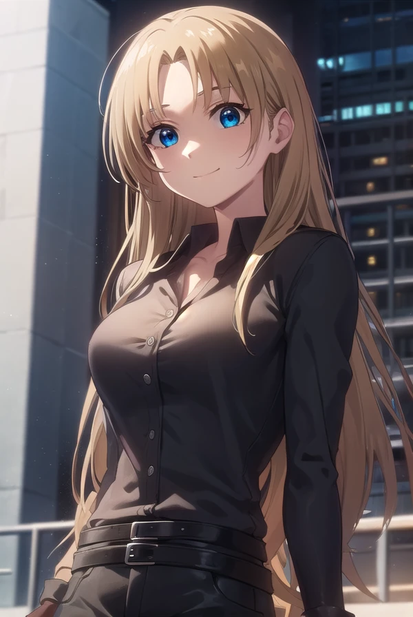aimaimomoi, <lora:ai mai momoi s1-lora-nochekaiser:1>,
ai mai momoi, long hair, blue eyes, brown hair, (parted bangs:1.5), smile,
BREAK shirt, black shirt, collared shirt, long sleeves, gloves, black gloves, belt, pants, black pants,
BREAK outdoors,
BREAK looking at viewer, (cowboy shot:1.5)
BREAK <lyco:GoodHands-beta2:1>, (masterpiece:1.2), best quality, high resolution, unity 8k wallpaper, (illustration:0.8), (beautiful detailed eyes:1.6), extremely detailed face, perfect lighting, extremely detailed CG, (perfect hands, perfect anatomy),