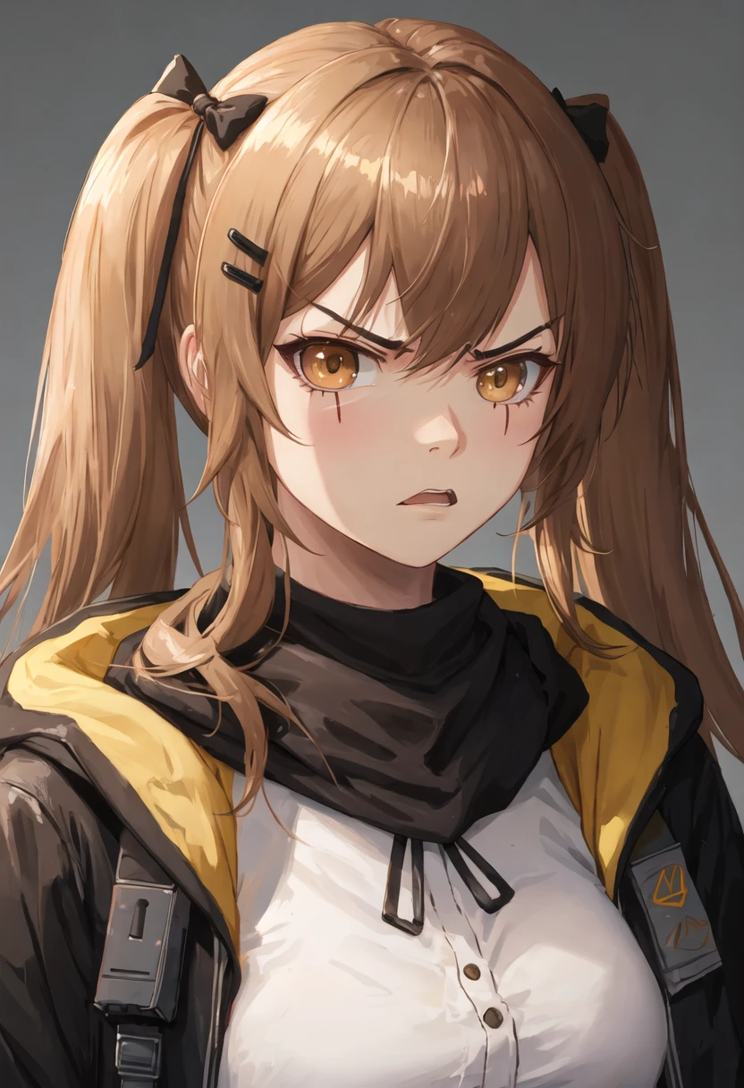 best quality, masterpiece, highres, solo, {ump9_girlsfrontline:0.90}, crying, sobbing, tears, portrait, looking at viewer