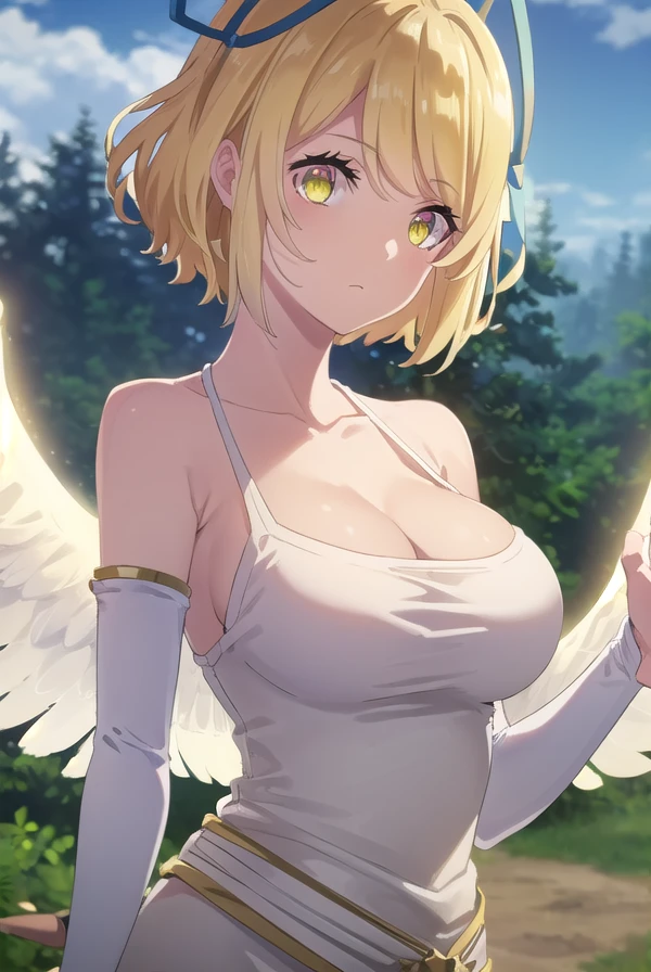 <lora:more_details:0.5>, <lora:tia-09:0.7> tia_wz, short hair, blonde hair,yellow eyes, large breasts, hair ornament, indoors, room, 1boys, penis, nsfw, naked, sex, wide hips, angel wings, wide hips,, 1girl, (masterpiece:1.3), high quality, highres, absurdres, solo<lora:GoodHands-beta2:1.0><lora:GoodHands-beta2:1.0>