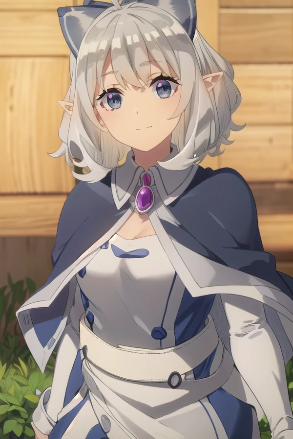 farmingisekaiflora, <lora:farming isekai flora s1-lora-nochekaiser:1>,
flora, long hair, bangs, ahoge, bow, hair bow, grey hair, pointy ears, medium hair, (grey eyes:1.3), black bow, elf, smile,
BREAK jewelry, capelet, brooch, bridal gauntlets,
BREAK outdoors, farm, crops, plants, trees, grass, sun, sky, clouds,
BREAK looking at viewer, (cowboy shot:1.5)
BREAK <lyco:GoodHands-beta2:1>, (masterpiece:1.2), best quality, high resolution, unity 8k wallpaper, (illustration:0.8), (beautiful detailed eyes:1.6), extremely detailed face, perfect lighting, extremely detailed CG, (perfect hands, perfect anatomy),