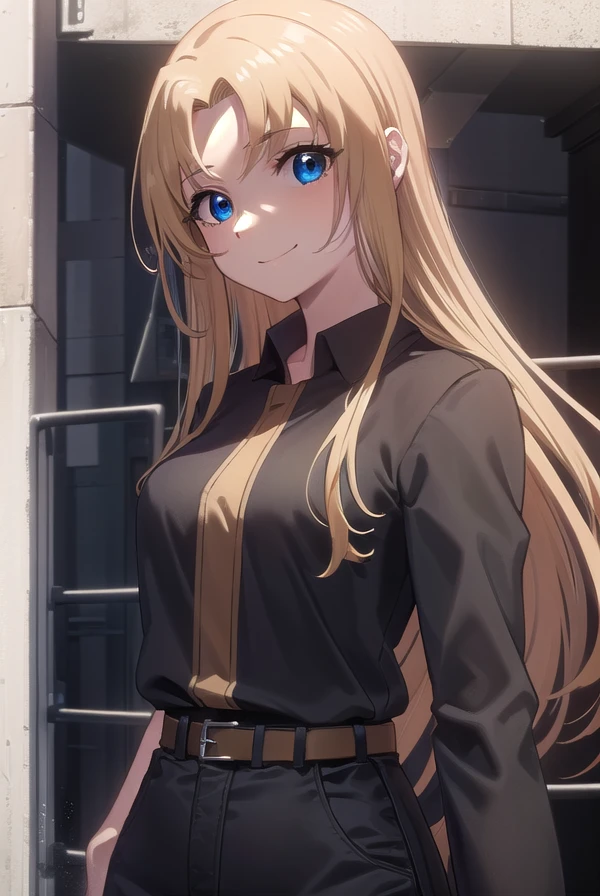 aimaimomoi, <lora:ai mai momoi s1-lora-nochekaiser:1>,
ai mai momoi, long hair, blue eyes, brown hair, (parted bangs:1.5), smile,
BREAK shirt, black shirt, collared shirt, long sleeves, gloves, black gloves, belt, pants, black pants,
BREAK outdoors,
BREAK looking at viewer, (cowboy shot:1.5)
BREAK <lyco:GoodHands-beta2:1>, (masterpiece:1.2), best quality, high resolution, unity 8k wallpaper, (illustration:0.8), (beautiful detailed eyes:1.6), extremely detailed face, perfect lighting, extremely detailed CG, (perfect hands, perfect anatomy),