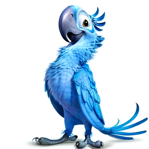 <lora:BirdMovie:0.8> Blu, male, spix macaw, best quality, masterpiece, smile, full body, standing