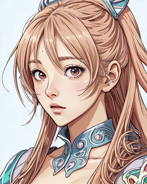 woman, (anime), (illustration), cartoon, detailed
