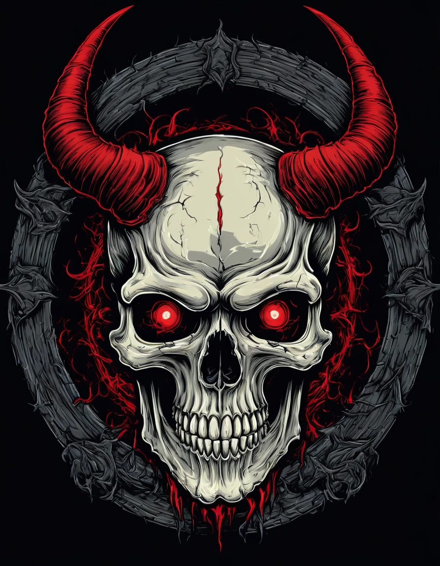 Trashpunk Band logo called "Resmungo", in red and Black Collors, with a hatefull style and a Black background
