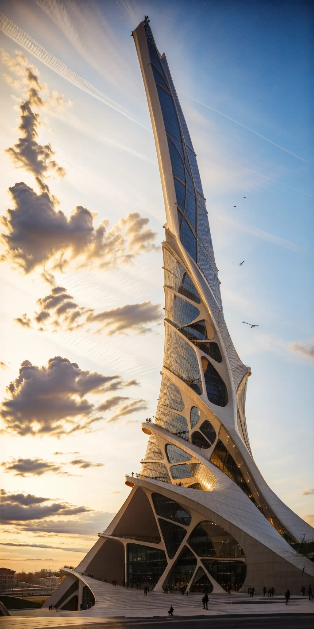 close-up, an architectural photo of GeneraliTower, tower, building, <lora:AIDVN_GeneraliTower_lora_v11:0.5> architecture photography, hyper realistic, super detailed, 8k, Nikon Z6 Mirrorless Camera, film grain, golden hour,