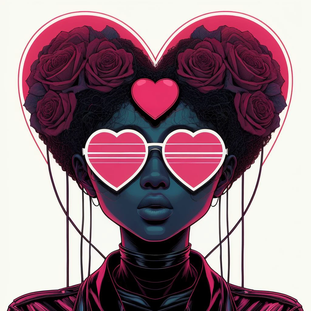 <lora:Black_Love:1> Black Love, Pop Art