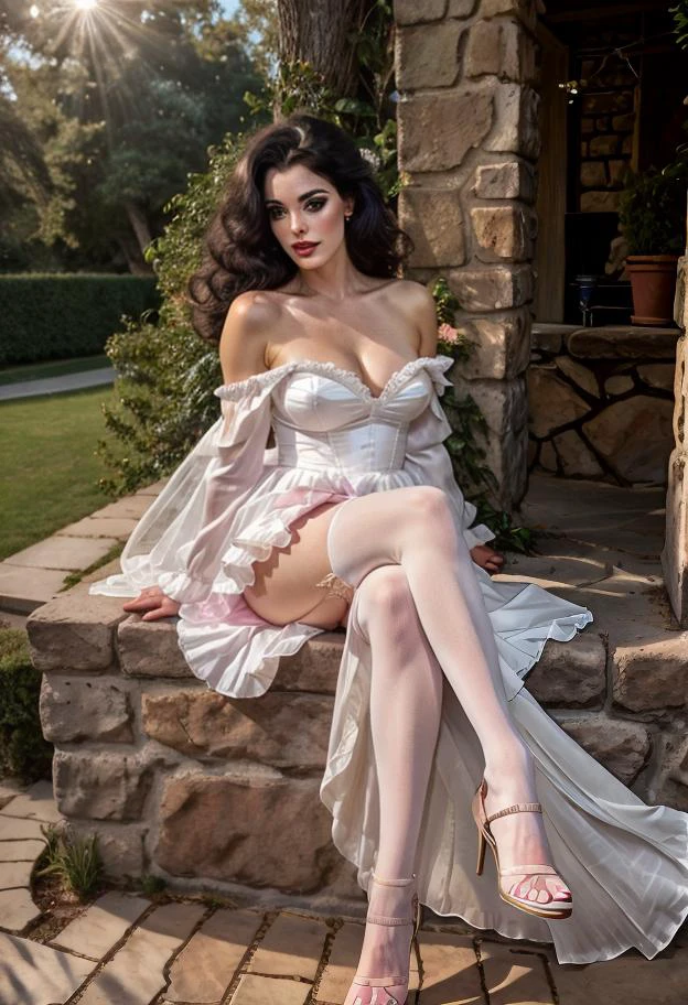 organza off the shoulder dress v1.0