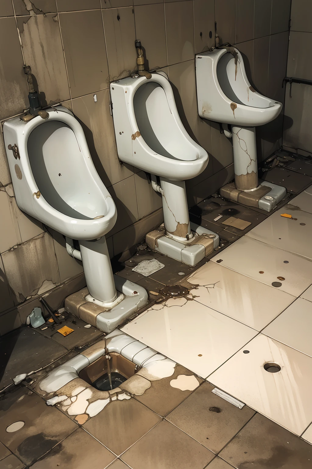 <lora:0250 dirty urinal_v2:1>,ruanyi0250,indoors,tile floor,tile wall,horror \(theme\),no humans,urinal,industrial pipe,shadow,(red-panic-button-positive:1.1),, best quality,masterpiece,highres,official art,extremely detailed cg unity 8k wallpaper