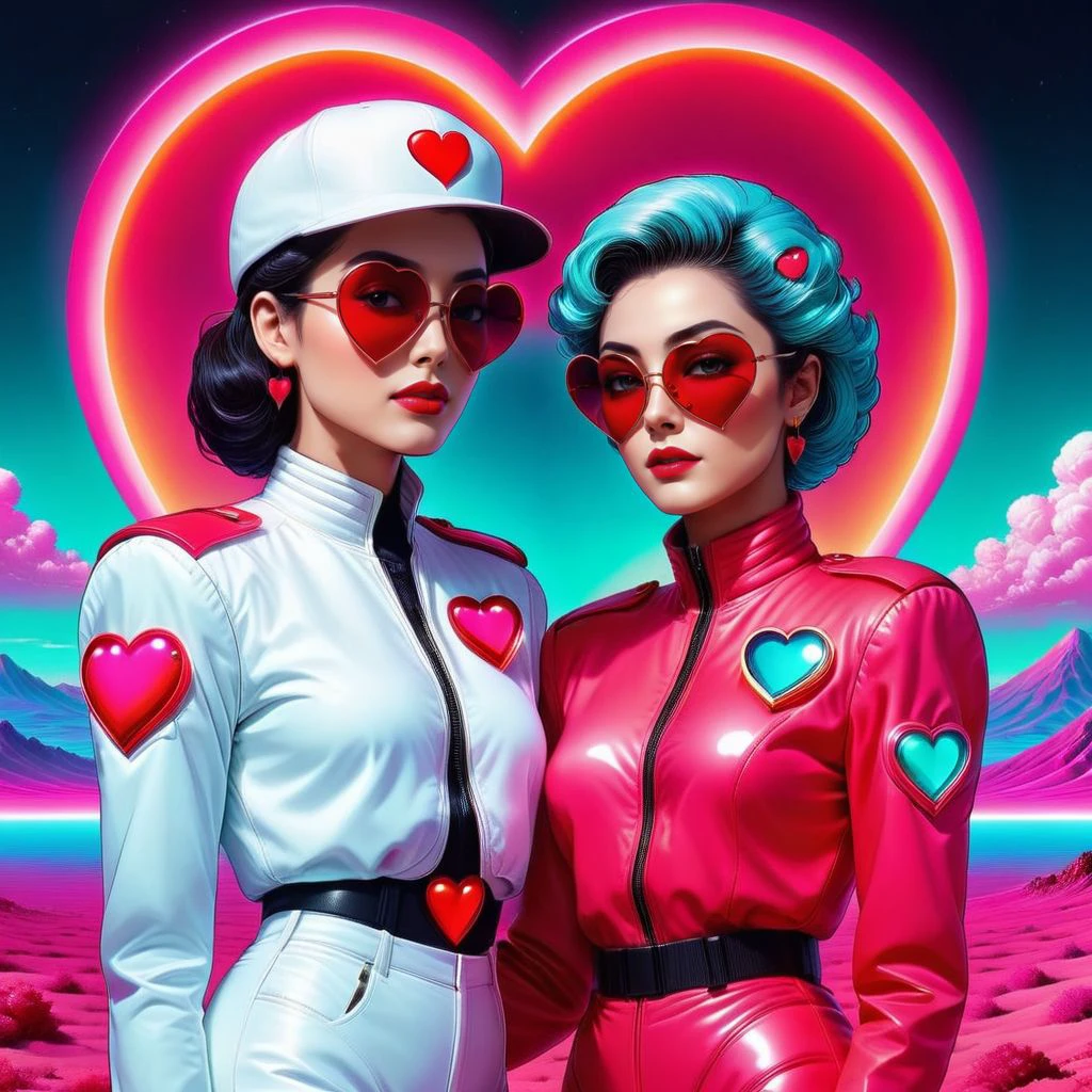 manga style Luxurious Elegance, <lora:NeonHeartv4:0.8> Neon Heart, female, extravagant, ornate, designer, opulent, picturesque, lavish . vibrant, high-energy, detailed, iconic, Japanese comic style