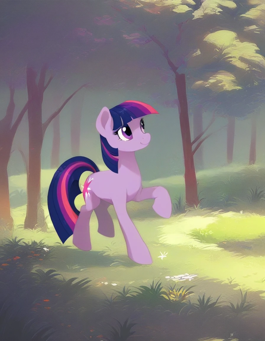 score_9, score_8_up, score_7_up, score_6_up, score_5_up, score_4_up, Twilight Sparkle walking in a park, grass, trees, rating_safe, source_pony